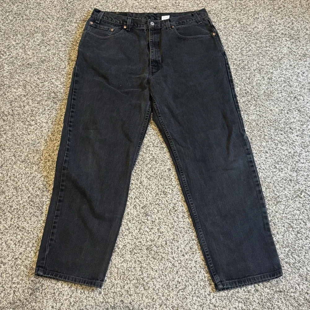 Levi's 550 Relaxed Fit Jeans Mens 38x30 Vintage Made in USA Black Baggy Y2K